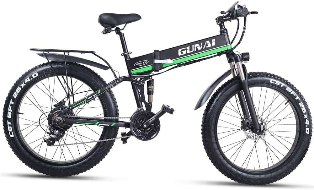 Easy E-Biking - Gunai folding fat tyre electric bike, helping to make electric biking practical and fun