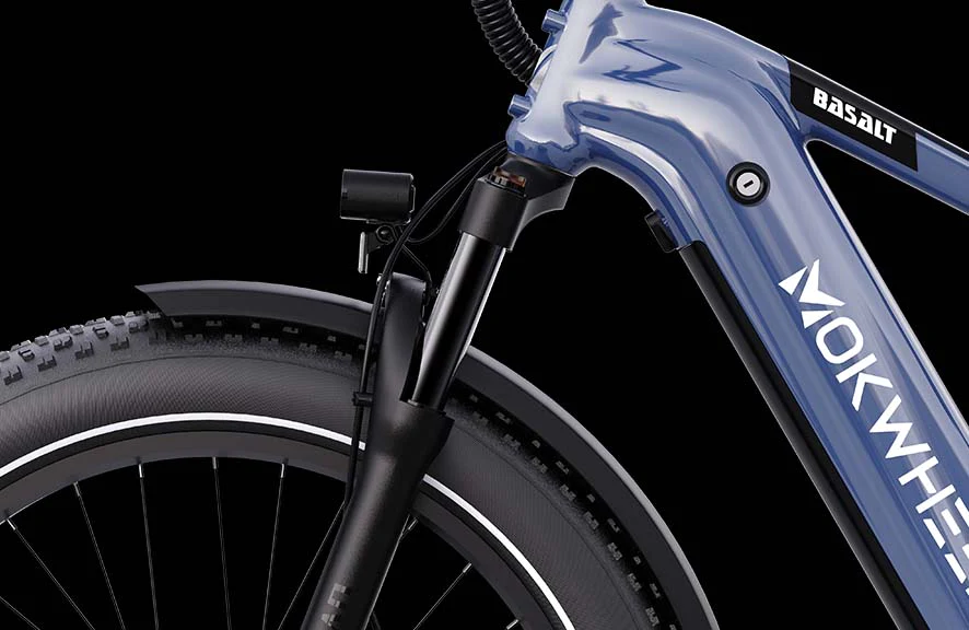 Easy E-Biking - Mokwheel Basalt electric bike suspension, helping to make electric biking practical and fun