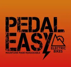 Easy E-Biking - Pedal Easy electric bicycles logo - real world, real e-bikes, helping to make electric biking practical and fun
