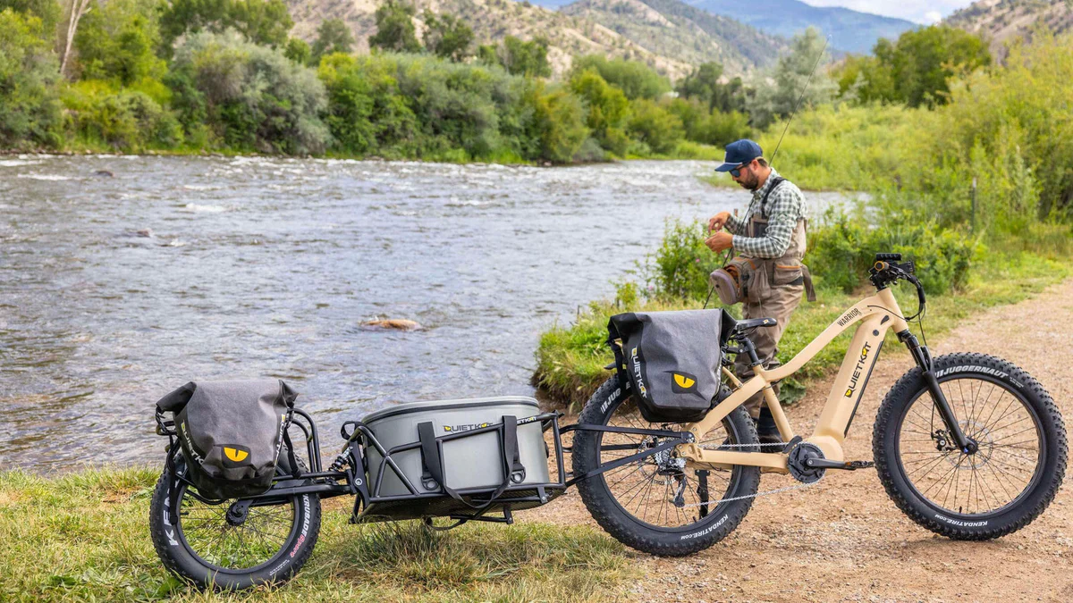 Easy E-Biking - QuietKat electric bike, man fisher, helping to make electric biking practical and fun