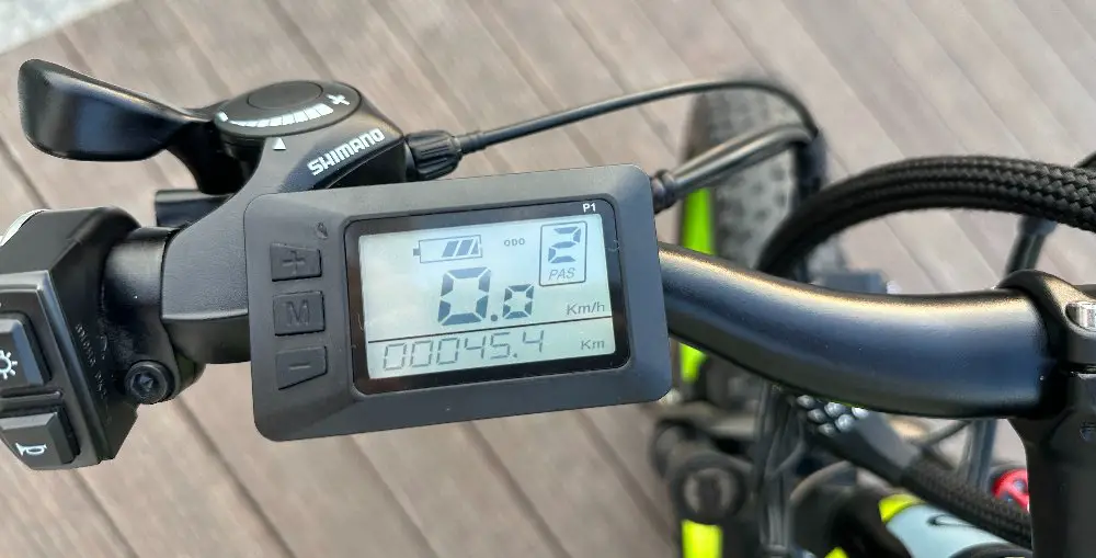 Easy E-Biking - Gogobest GF700 fat electric bike, control display, helping to make electric biking practical and fun