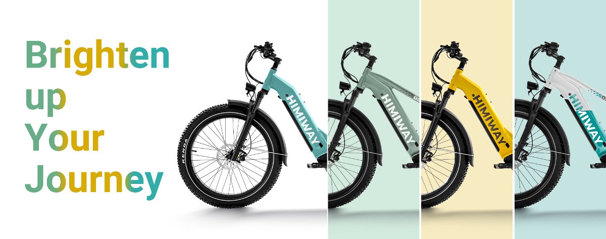 Easy E-Biking - Himiway D5 electric bike, different e-bike colors, helping to make electric biking practical and fun
