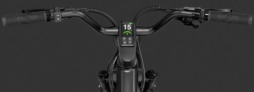 Easy E-Biking - Fiido Titan electric bike handlebar with controls, helping to make electric biking practical and fun