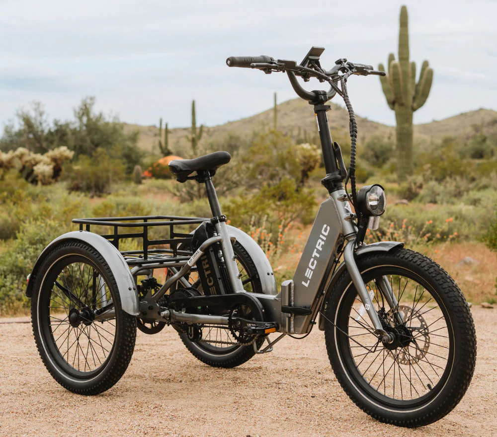 Easy E-Biking - Lectric XP electric trike desert, helping to make electric biking practical and fun